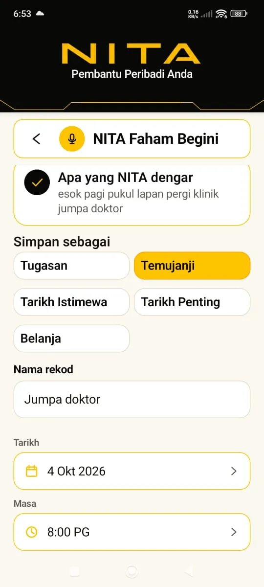 NITA faham arahan suara sebagai Temujanji